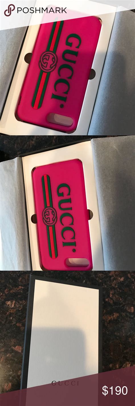 hot pink gucci phone case